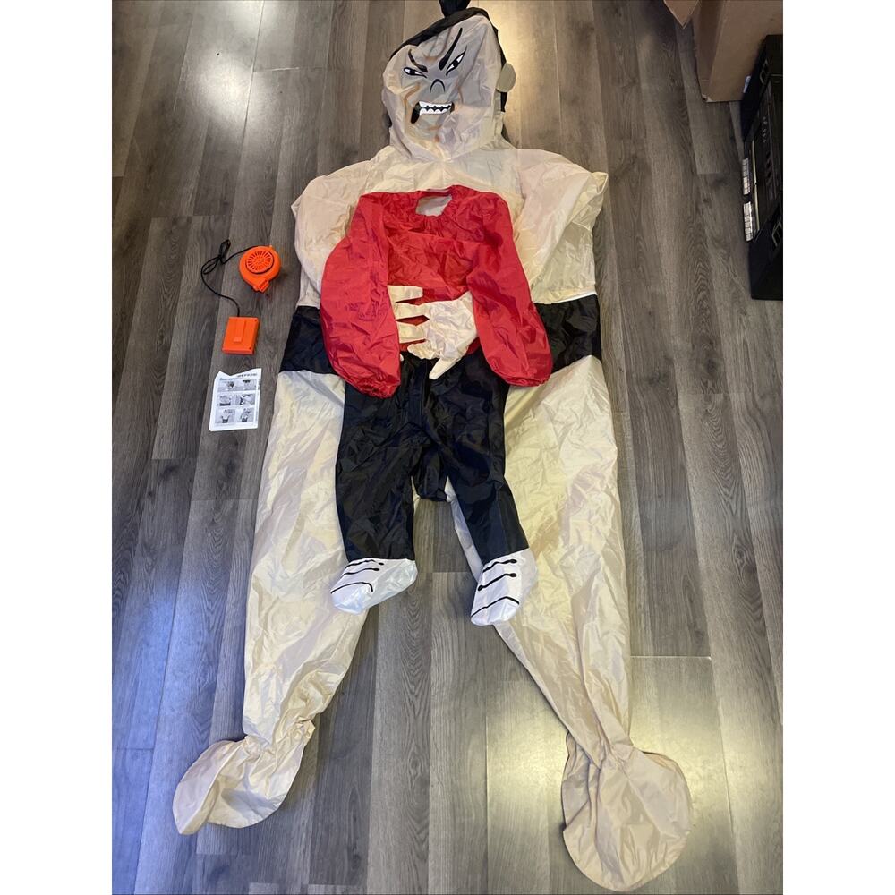 Sumo Wrestler Inflatable Pick Me Up Costume Adult Funny Blow Up Suit Halloween